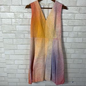 Akris Punto fit and flare colorful spring dress